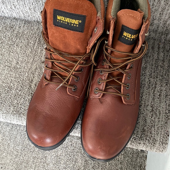 Wolverine durashocks direct attach leather work soft toe boots 9.5 main image 15